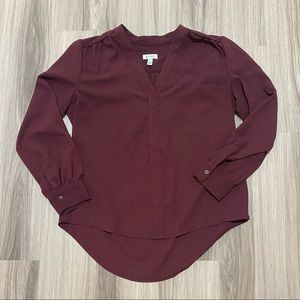 Burgundy Blouse